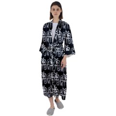 Mountain Bike - Mtb - Hardtail And Dirt Jump 2 Maxi Satin Kimono by DinzDas