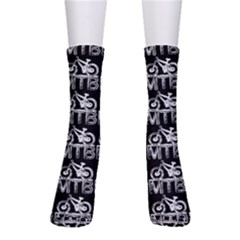 Mountain Bike - Mtb - Hardtail And Dirt Jump 2 Men s Crew Socks by DinzDas