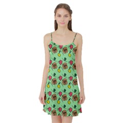 Lady Bug Fart - Nature And Insects Satin Night Slip by DinzDas