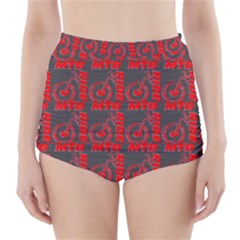 015 Mountain Bike - Mtb - Hardtail And Downhill High-waisted Bikini Bottoms by DinzDas