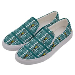 Volleyball Girl - Volleyball Oldschool Communist Men s Canvas Slip Ons by DinzDas