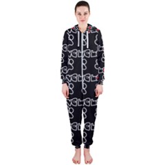 Pet Love - Dogs, Cats And All Pets Lover Hooded Jumpsuit (ladies)  by DinzDas
