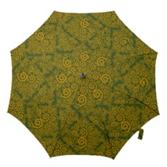 Abstract Flowers And Circle Hook Handle Umbrellas (medium) by DinzDas