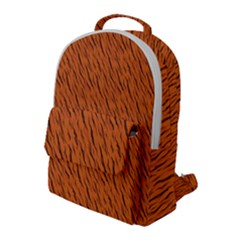 Animal Skin - Lion And Orange Skinnes Animals - Savannah And Africa Flap Pocket Backpack (large) by DinzDas