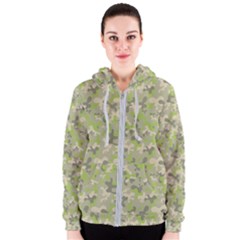 Camouflage Urban Style And Jungle Elite Fashion Women s Zipper Hoodie by DinzDas