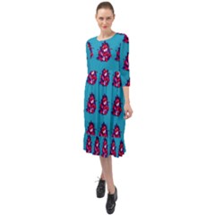 Little Devil Baby - Cute And Evil Baby Demon Ruffle End Midi Chiffon Dress