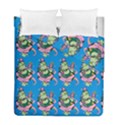 Monster And Cute Monsters Fight With Snake And Cyclops Duvet Cover Double Side (Full/ Double Size) View1