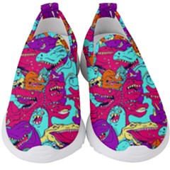 Dinos Kids  Slip On Sneakers by Sobalvarro
