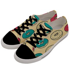 Donuts Men s Low Top Canvas Sneakers by Sobalvarro