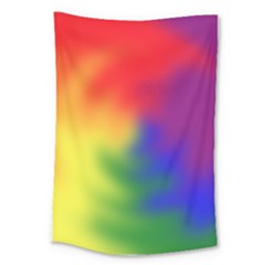 Rainbow Colors Lgbt Pride Abstract Art Large Tapestry by yoursparklingshop
