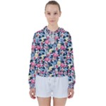 Beautiful floral pattern Women s Tie Up Sweat