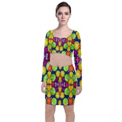 Fruits And Vegetables Pattern Top And Skirt Sets by dflcprintsclothing