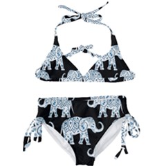 Elephant-pattern-background Kids  Classic Bikini Set by Sobalvarro