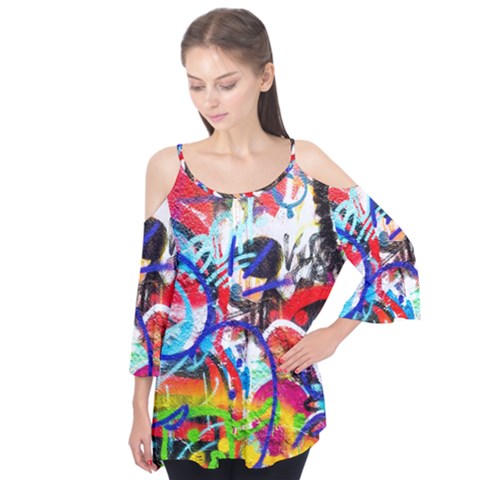 Crazy Grafitti Flutter Tees by essentialimage