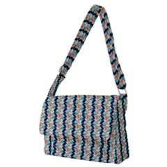 Geometry Colors Full Print Messenger Bag (m) by Sparkle