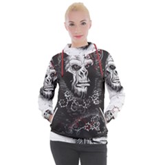 Monster Monkey From The Woods Women s Hooded Pullover by DinzDas