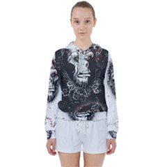 Monster Monkey From The Woods Women s Tie Up Sweat by DinzDas