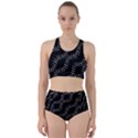 Black And White Geo Print Racer Back Bikini Set View1