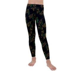 Modern Geometric Print Kids  Lightweight Velour Leggings