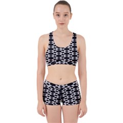Black And White Triangles Work It Out Gym Set by Sparkle