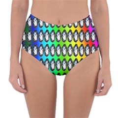 Geometric Balls Reversible High-waist Bikini Bottoms