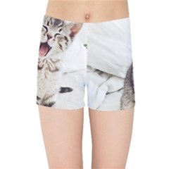 Laughing Kitten Kids  Sports Shorts by Sparkle