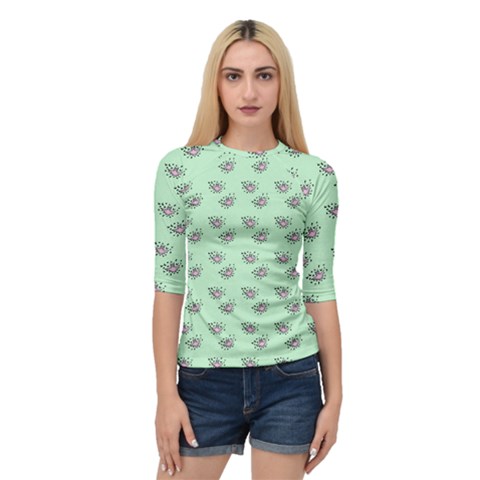 Zodiac Bat Pink Mint Quarter Sleeve Raglan Tee by snowwhitegirl