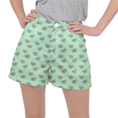 Zodiac Bat Pink Mint Ripstop Shorts by snowwhitegirl