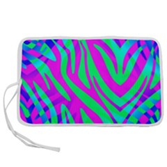Wild And Crazy Zebra Pen Storage Case (m)