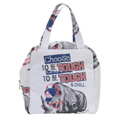 Choose To Be Tough & Chill Boxy Hand Bag by Bigfootshirtshop