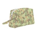 Light Green Brown Yellow Camouflage Pattern Wristlet Pouch Bag (Medium) View1