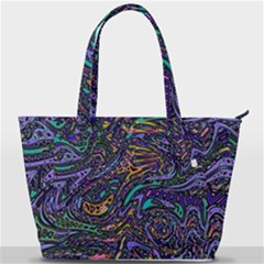Multicolored Abstract Art Pattern Back Pocket Shoulder Bag  by SpinnyChairDesigns