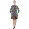 Ugliest Pattern In The World Open Neck Shift Dress View2