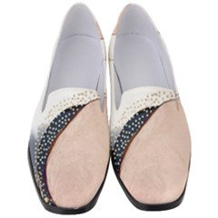 Pink And Blue Marble Women s Classic Loafer Heels by kiroiharu