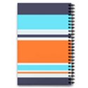 Tri Color Stripes 5.5  x 8.5  Notebook View2