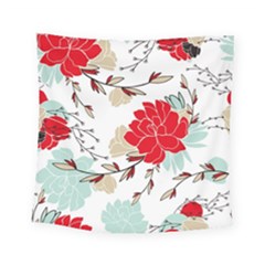 Floral Pattern  Square Tapestry (small) by Sobalvarro