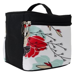 Floral Pattern  Make Up Travel Bag (small) by Sobalvarro