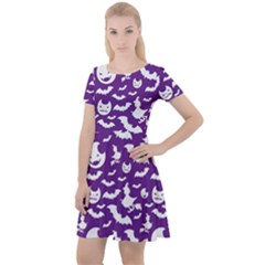 Halloween  Cap Sleeve Velour Dress  by Sobalvarro
