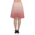 Pink Blush Gradient Ombre Colors Chiffon Wrap Front Skirt View2