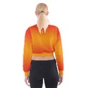 Red Orange Gradient Ombre Colored Cropped Sweatshirt View2
