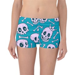 Skull Reversible Boyleg Bikini Bottoms by Sobalvarro