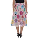 Tekstura-fon-tsvety-berries-flowers-pattern-seamless Perfect Length Midi Skirt View2