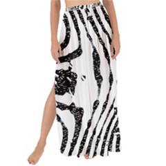 Zebra Print Stripes Maxi Chiffon Tie-up Sarong by SpinnyChairDesigns