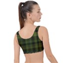 Army Green Color Plaid The Little Details Bikini Top View2