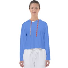 True Cornflower Blue Color Women s Slouchy Sweat by SpinnyChairDesigns