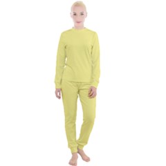 True Lemon Yellow Color Women s Lounge Set by SpinnyChairDesigns