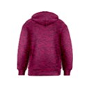 Fuschia Pink Texture Kids  Zipper Hoodie View2