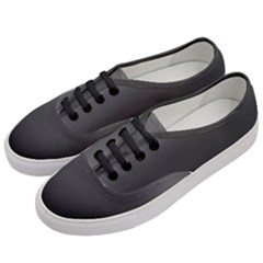 Black Gradient Ombre Color Women s Classic Low Top Sneakers by SpinnyChairDesigns