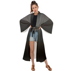 Black Gradient Ombre Color Maxi Kimono by SpinnyChairDesigns