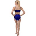 Cobalt Blue Gradient Ombre Color Tied Up Two Piece Swimsuit View2